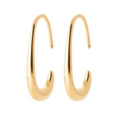 Pozlačeni viseči uhani