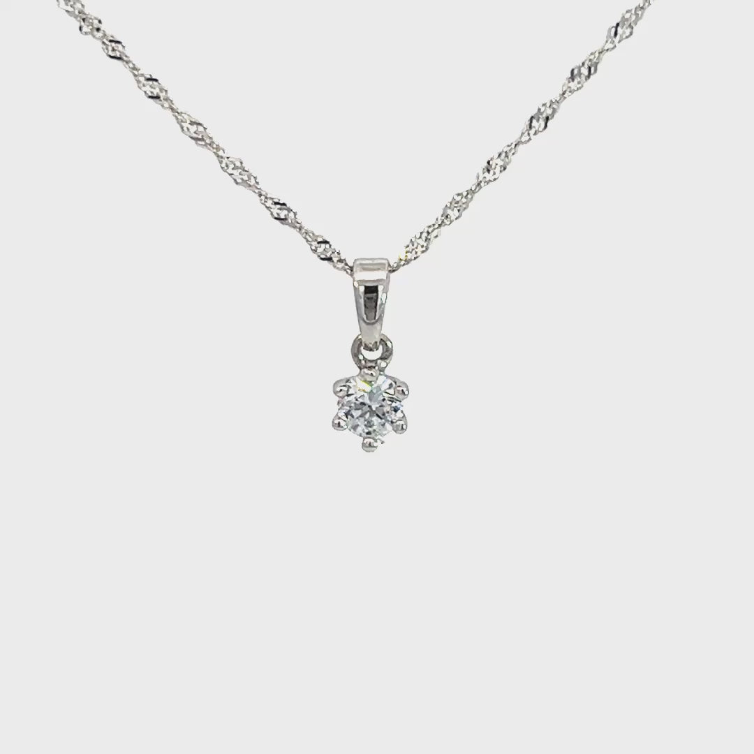 Zlata verižica minimalistična iz belega zlata