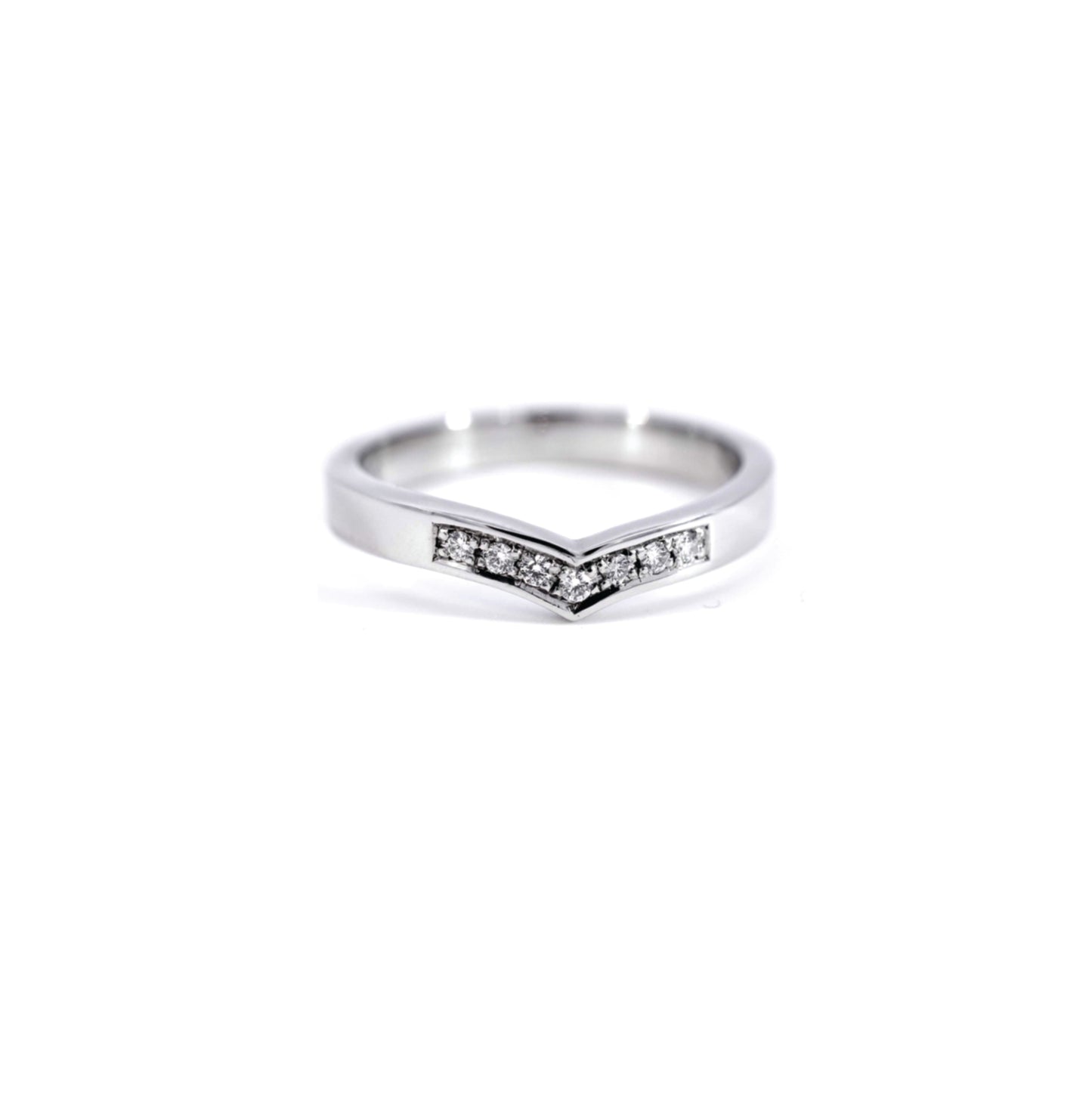 Zlati prstan z diamanti STACKING RING