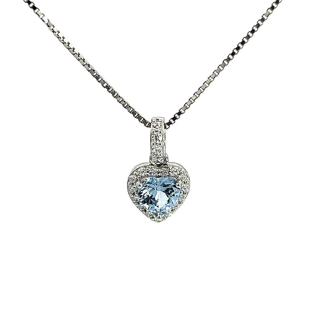 Srebrna verižica z obeskom Srček iz srebra