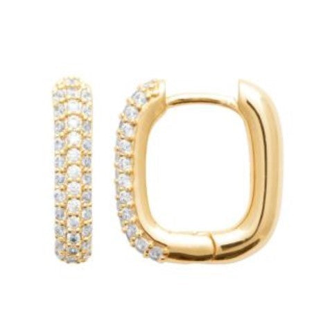 Pozlačeni viseči uhani