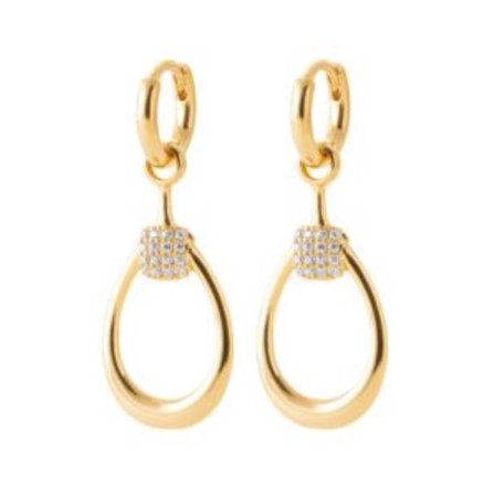 Pozlačeni viseči uhani