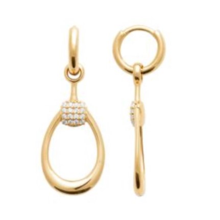 Pozlačeni viseči uhani