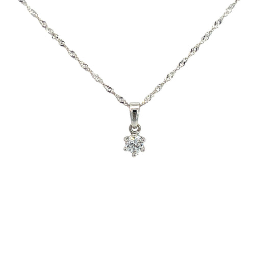 Zlata verižica minimalistična iz belega zlata