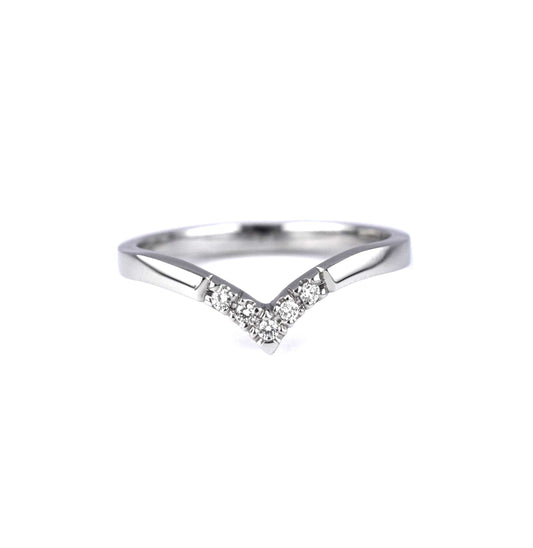 Zlati prstan z diamanti STACKING RING, art. DNR550