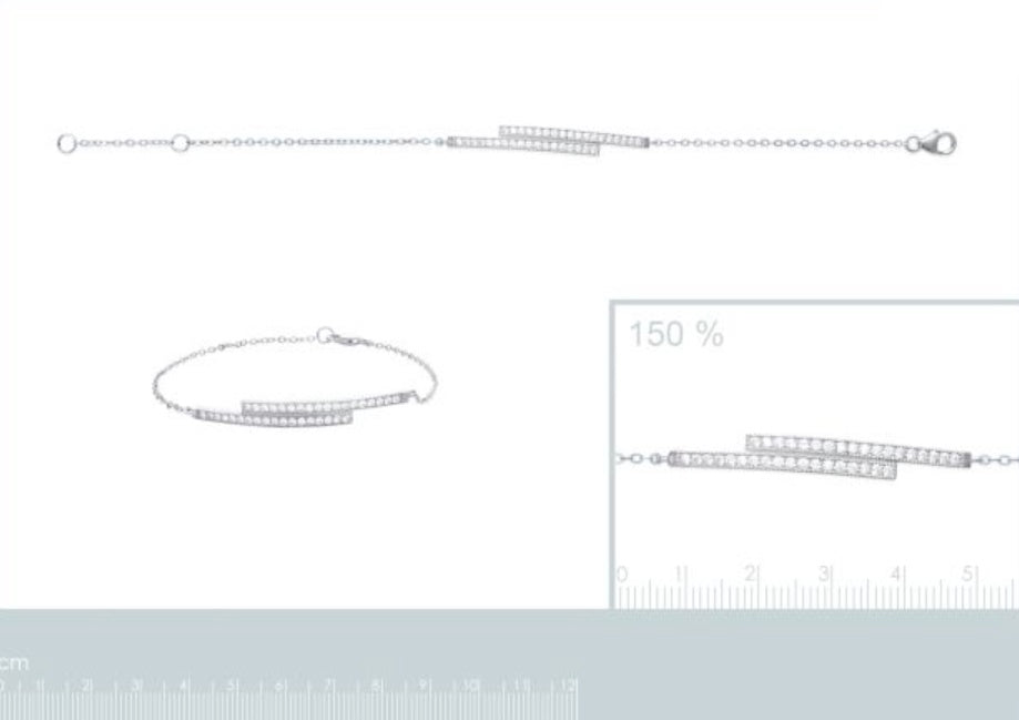 Srebrna zapestnica B871 566 18