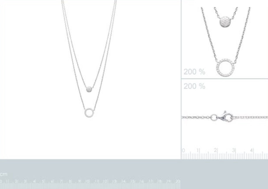 Srebrna ogrlica C871 923 45