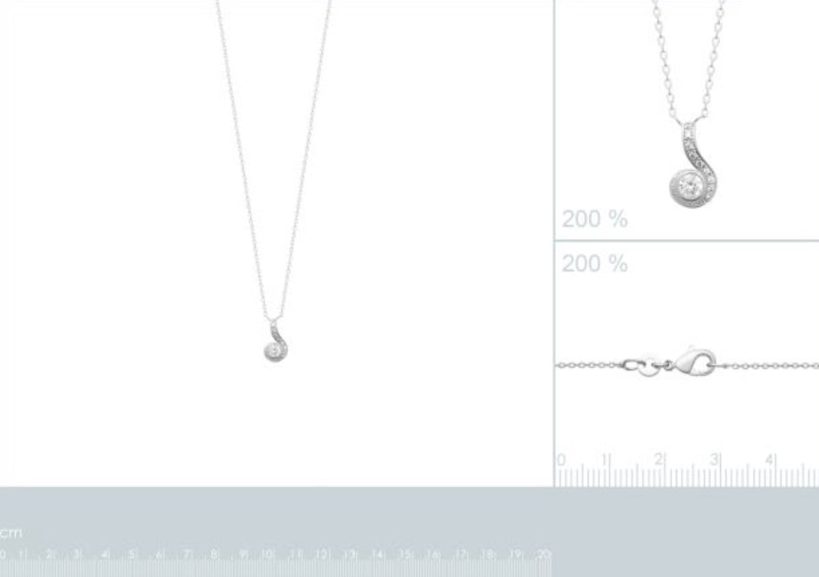 Srebrna ogrlica C873 409 45