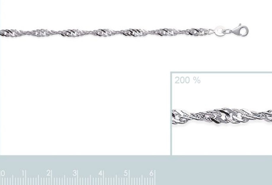 Srebrna narukvica B786 008 18