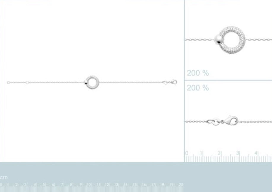 Srebrna zapestnica B873 326 18