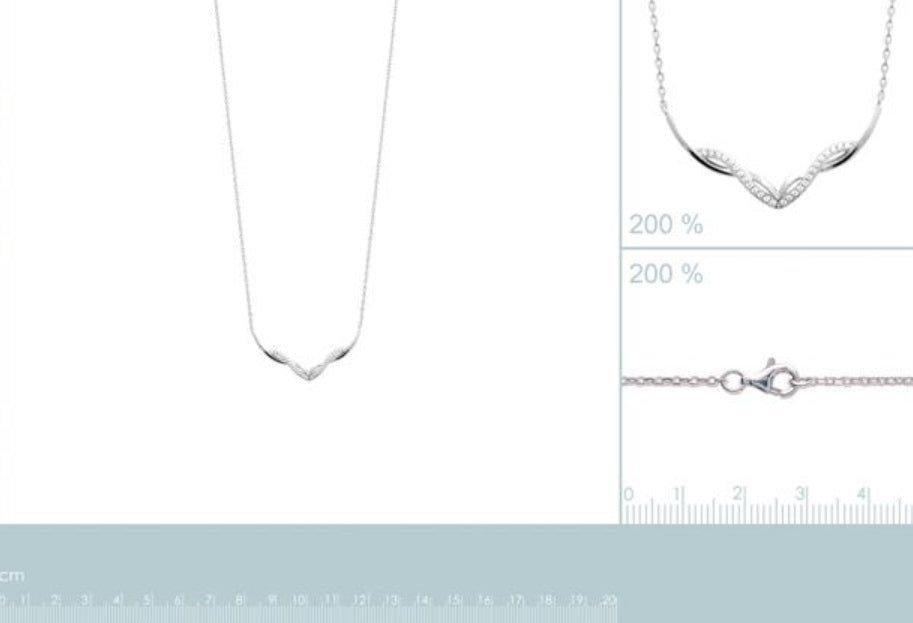 Srebrna ogrlica C873 121 45