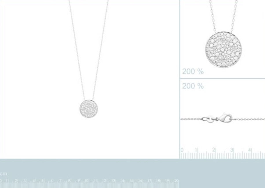 Srebrna ogrlica C873 299 45