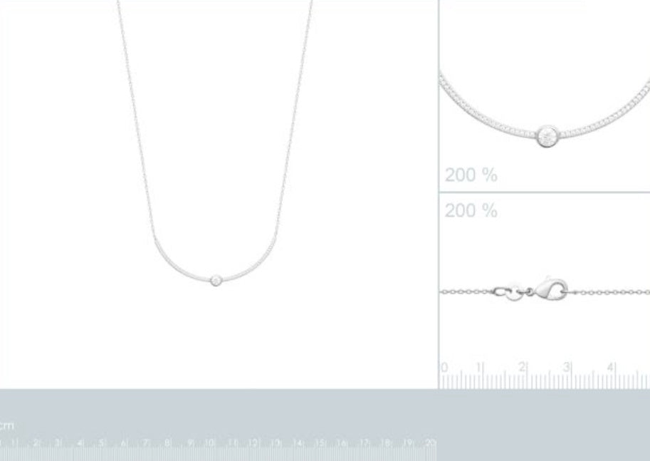 Srebrna ogrlica C873 461 45