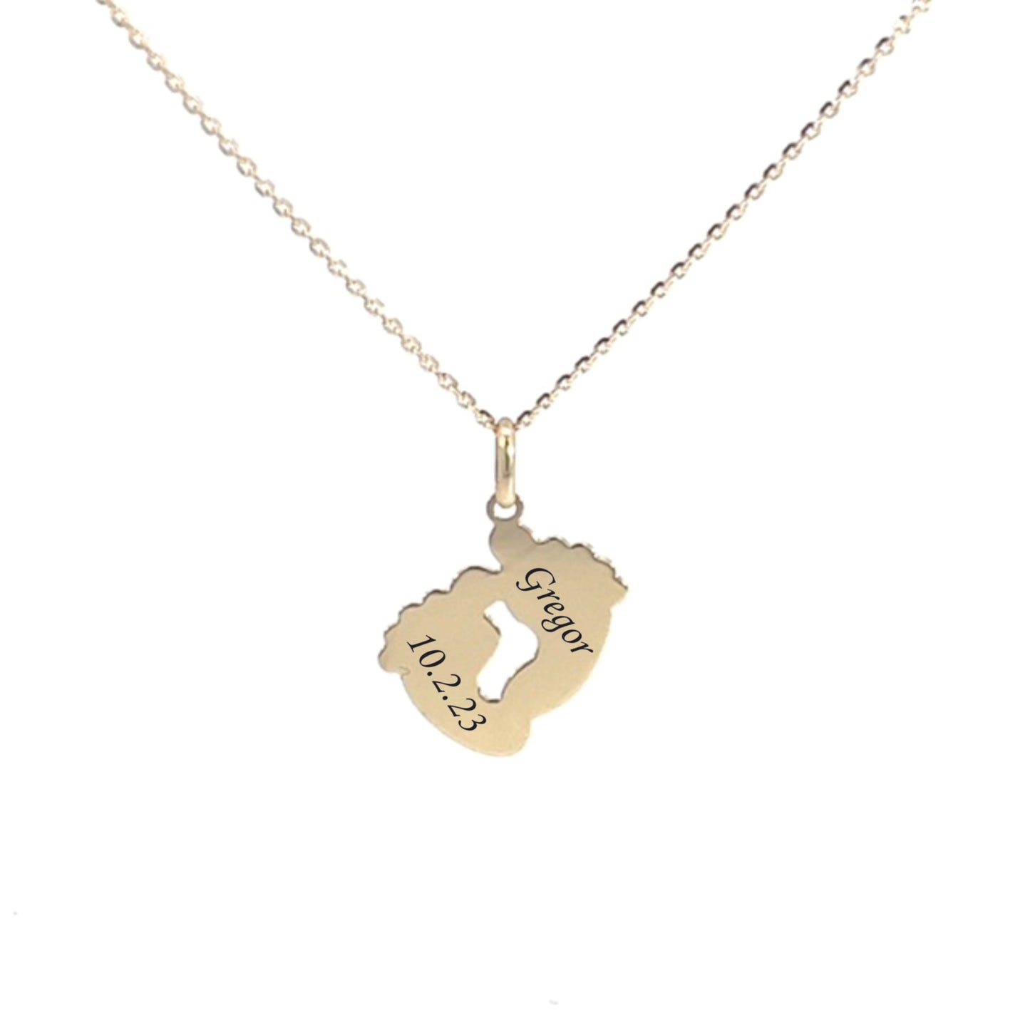 Zlata verižica z obeskom nogice C107-1