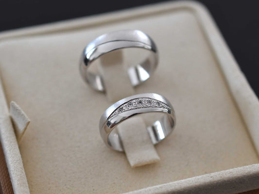 Poročni prstani iz belega zlata