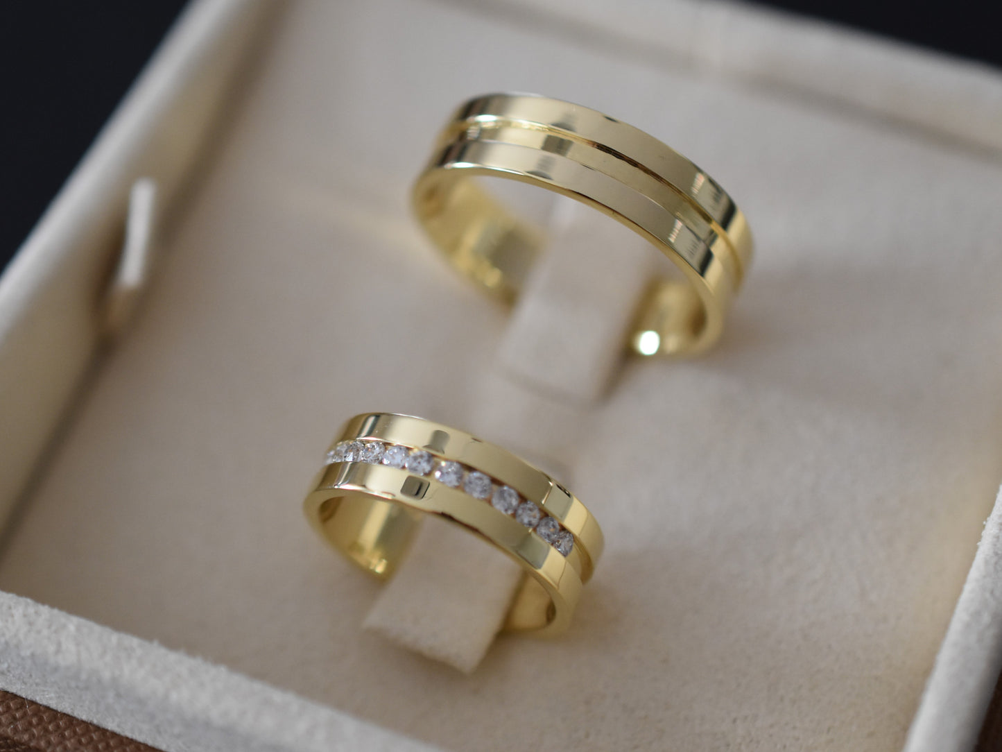 Zlati poročni prstani, art. PP12