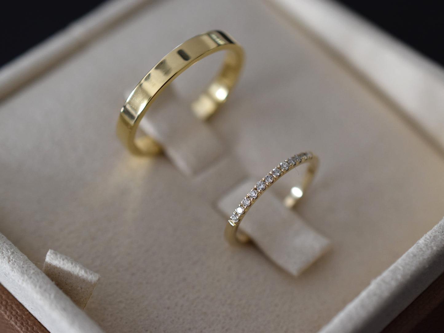 Zlati poročni prstani z diamanti, art. PP22