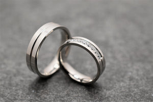 Jekleni poročni prstani JP107