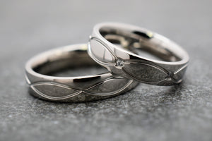 Jekleni poročni prstani JP113