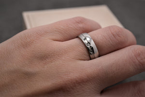 Jekleni poročni prstani JP119