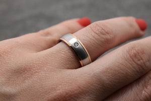 Jekleni poročni prstani JP120